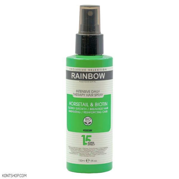 اسپری ترمیم کننده مو رینبو حاوی بیوتین و گیاه دم اسب