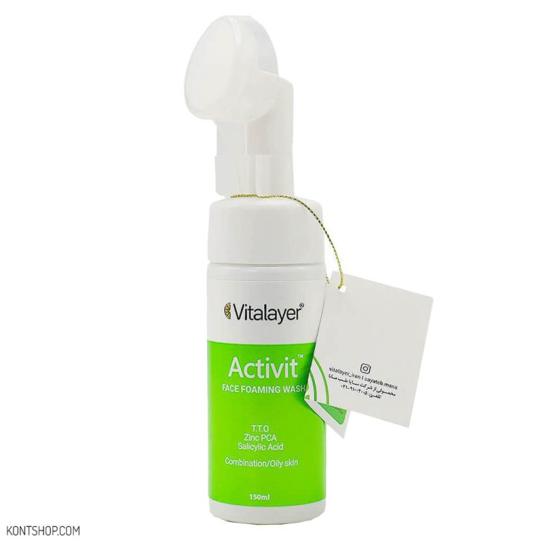 فوم شست و شوی صورت ویتالیر مناسب پوست چرب و مختلط