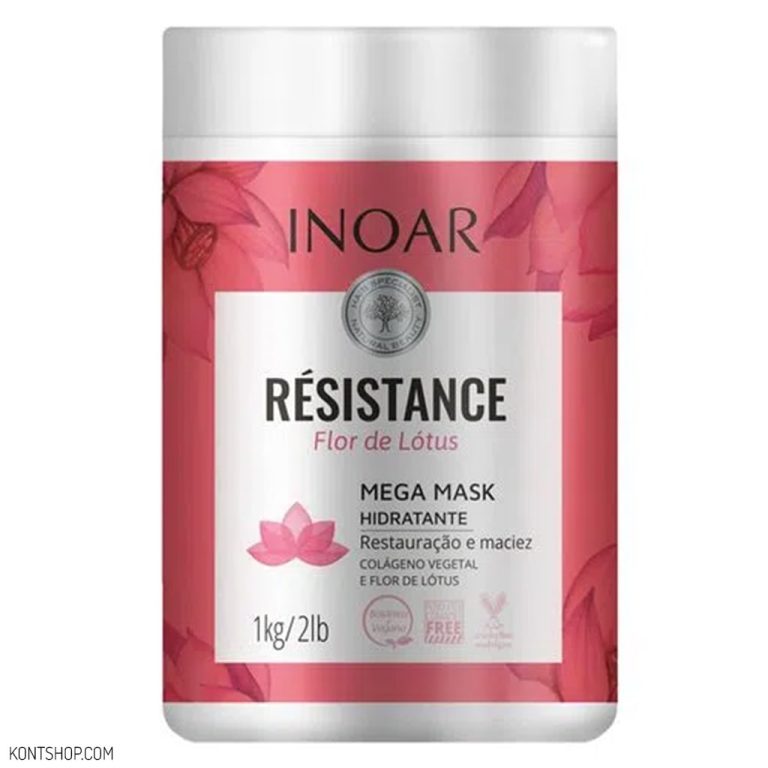 ماسک مو گیاهی و آبرسان اینوآر حاوی عصاره گل نیلوفرآبی