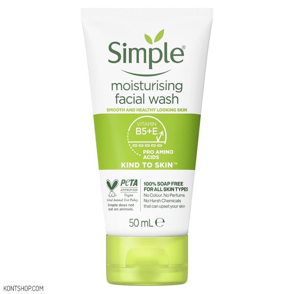 ژل شستشو صورت سیمپل مدل Moisturising