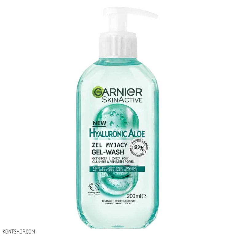 ژل شستشوی گارنیر حاوی آلوئه ورا و هیالورونیک اسید حجم ۲۰۰ میل