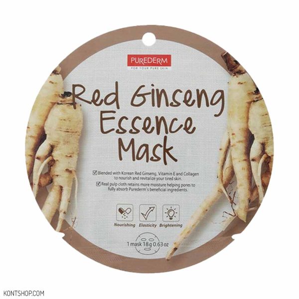 ماسک صورت پیوردرم مدل Red Ginseng