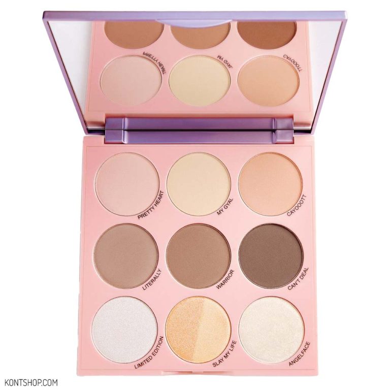 پالت هایلایتر و کانتور 9رنگ رولوشن مدل Imogenation