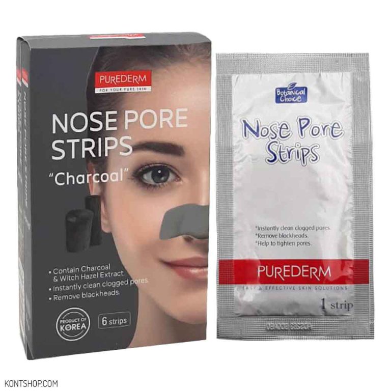 چسب‌ پاک کننده بینی پیوردرم مدل Charcoal