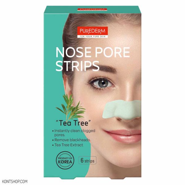 چسب‌ پاک کننده بینی پیوردرم مدل Tee Tree
