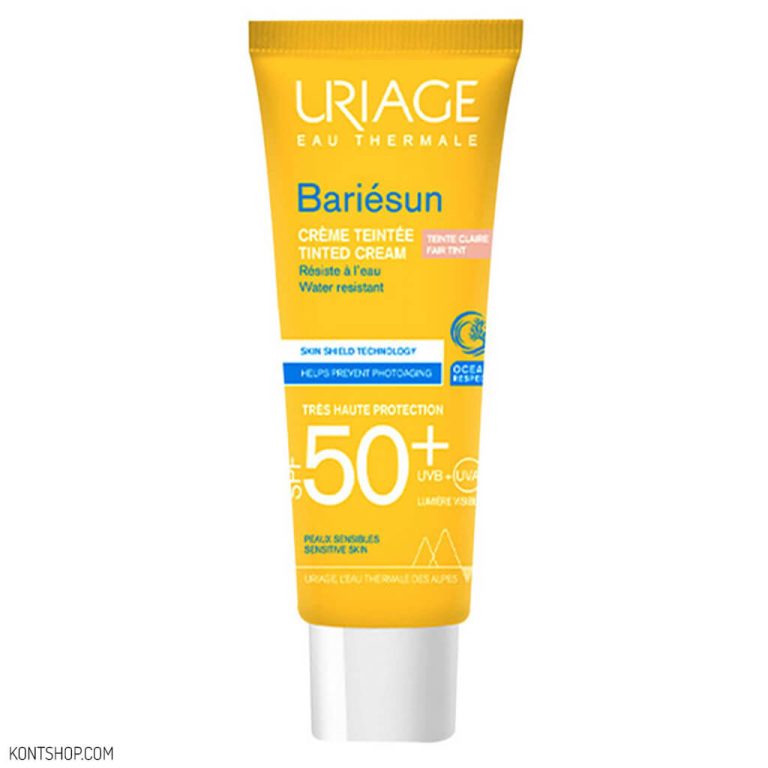 کرم ضد آفتاب رنگی اوریاژ +SPF50 مدل Bariesun مناسب پوست حساس