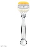 خود تراش به همراه 2 تیغ یدک مردانه ژیلت مدل Comfortglide Coconut