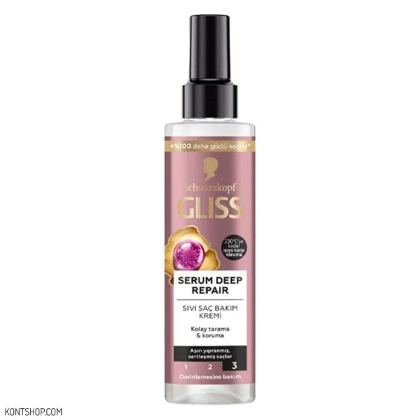 اسپری دوفاز ترمیم‌کننده مو گلیس مدل Serum Deep Repair