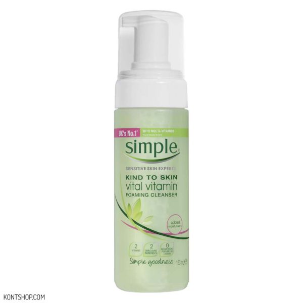 فوم شستشوی صورت سیمپل مدل Vital Vitamin