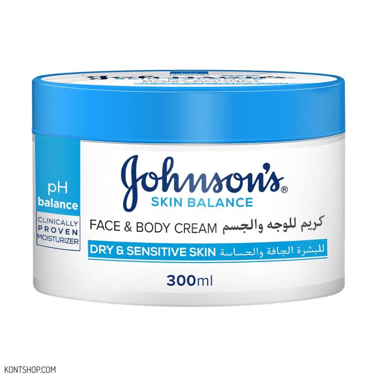 کرم مغذی و رطوبت رسان صورت و بدن جانسون مناسب پوست خشک و حساس