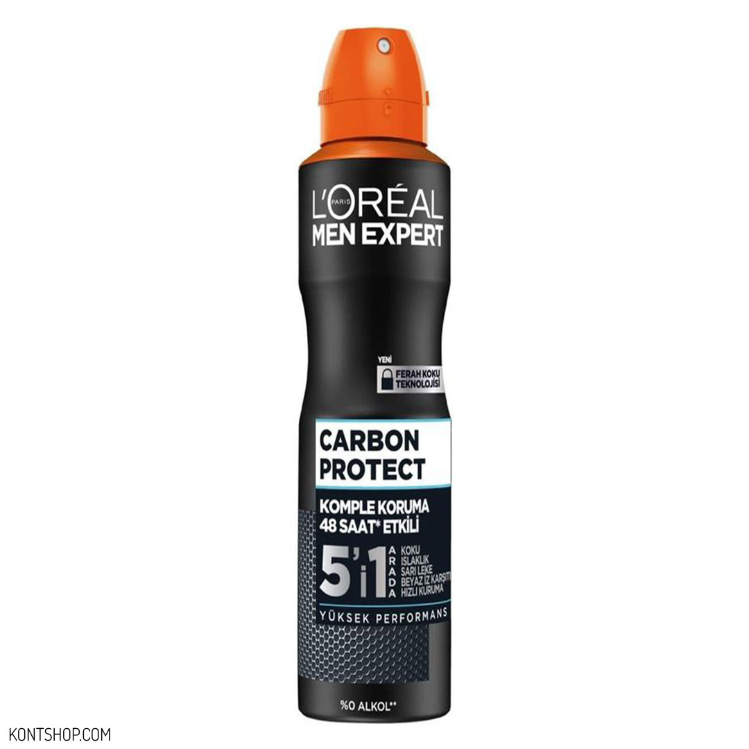 اسپری ضد تعریق مردانه Carbon Protect لورال اسپری ضد تعریق مردانه Carbon Protect لورال