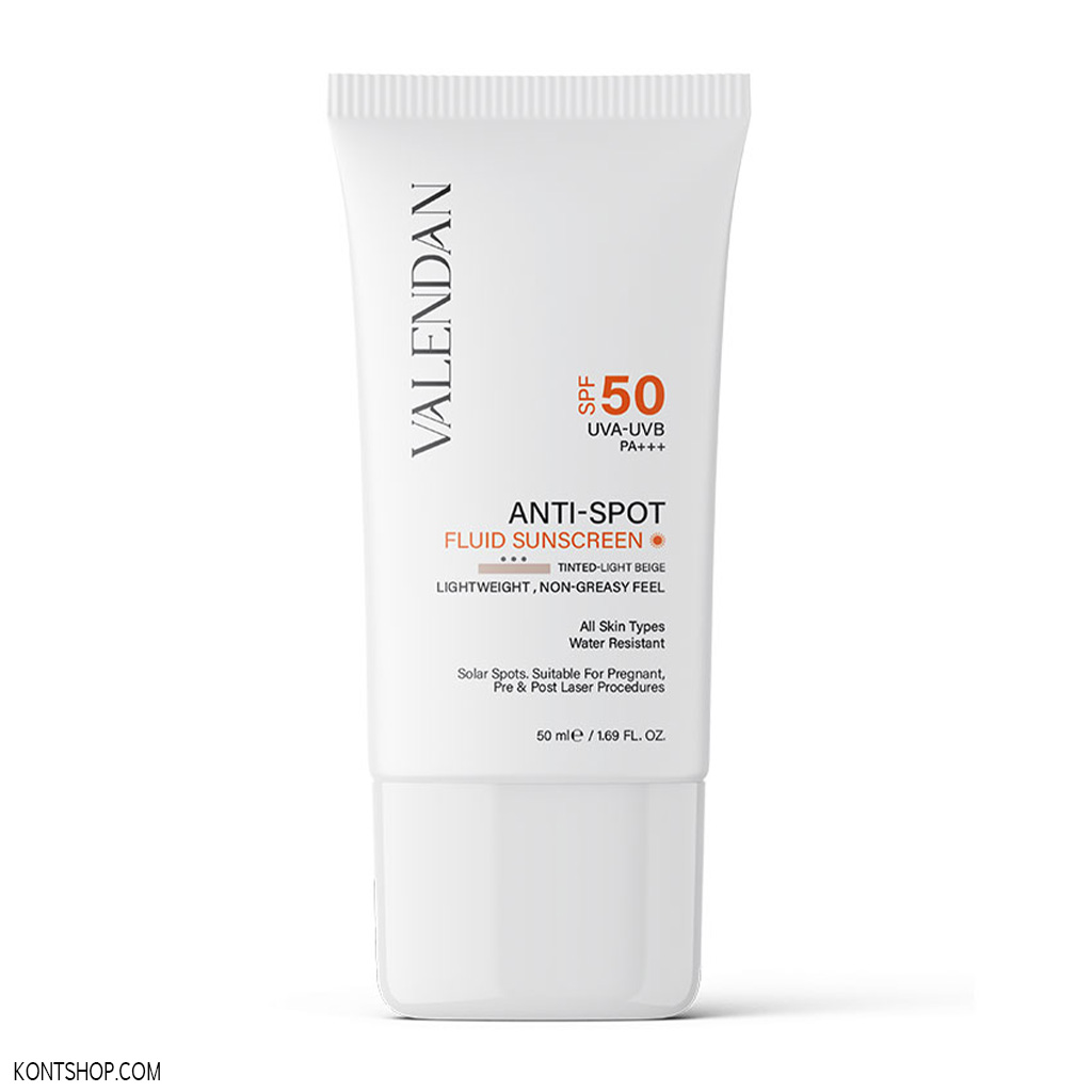 فلوئید ضد آفتاب ضدلک رنگی ولندان | لایت بژ